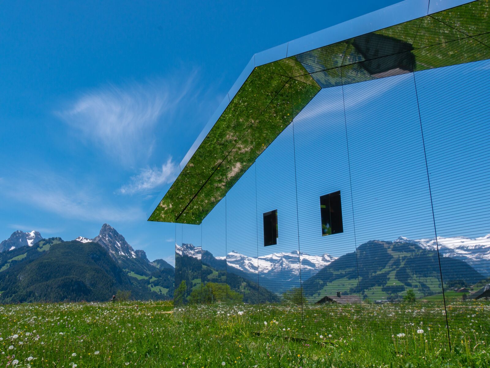 Panasonic DMC-G81 sample photo. Mirror house, mirroring, architecture photography