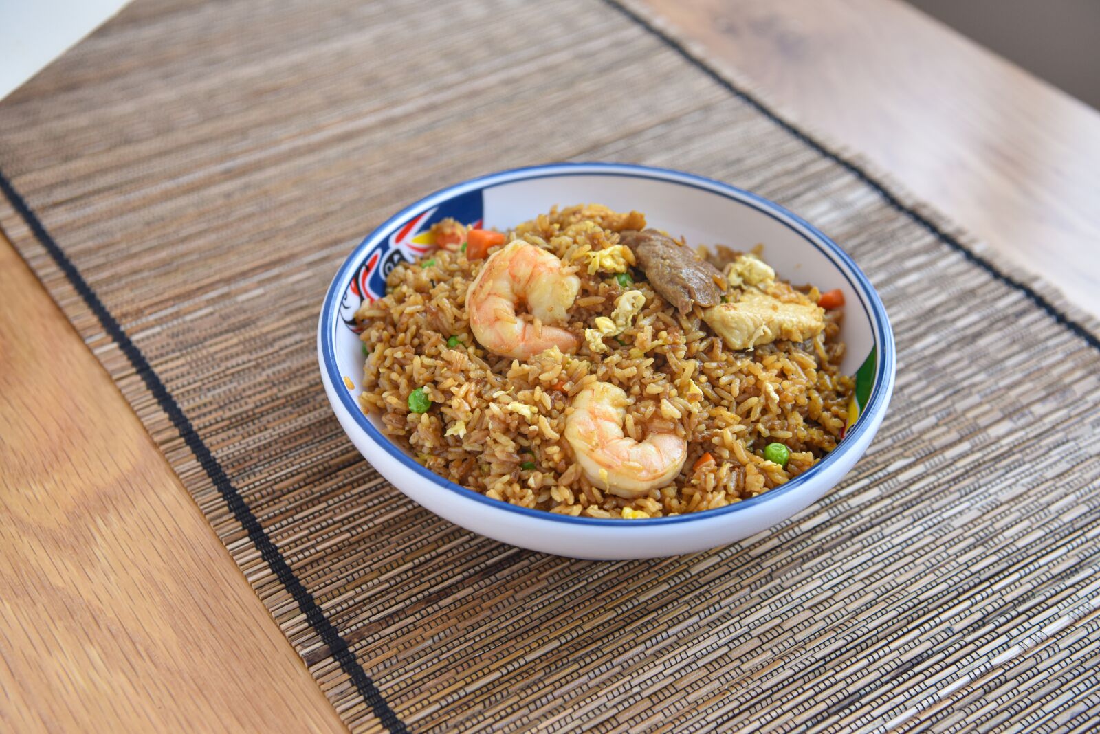 Nikon D810 sample photo. Fried rice, asian, shrimp photography