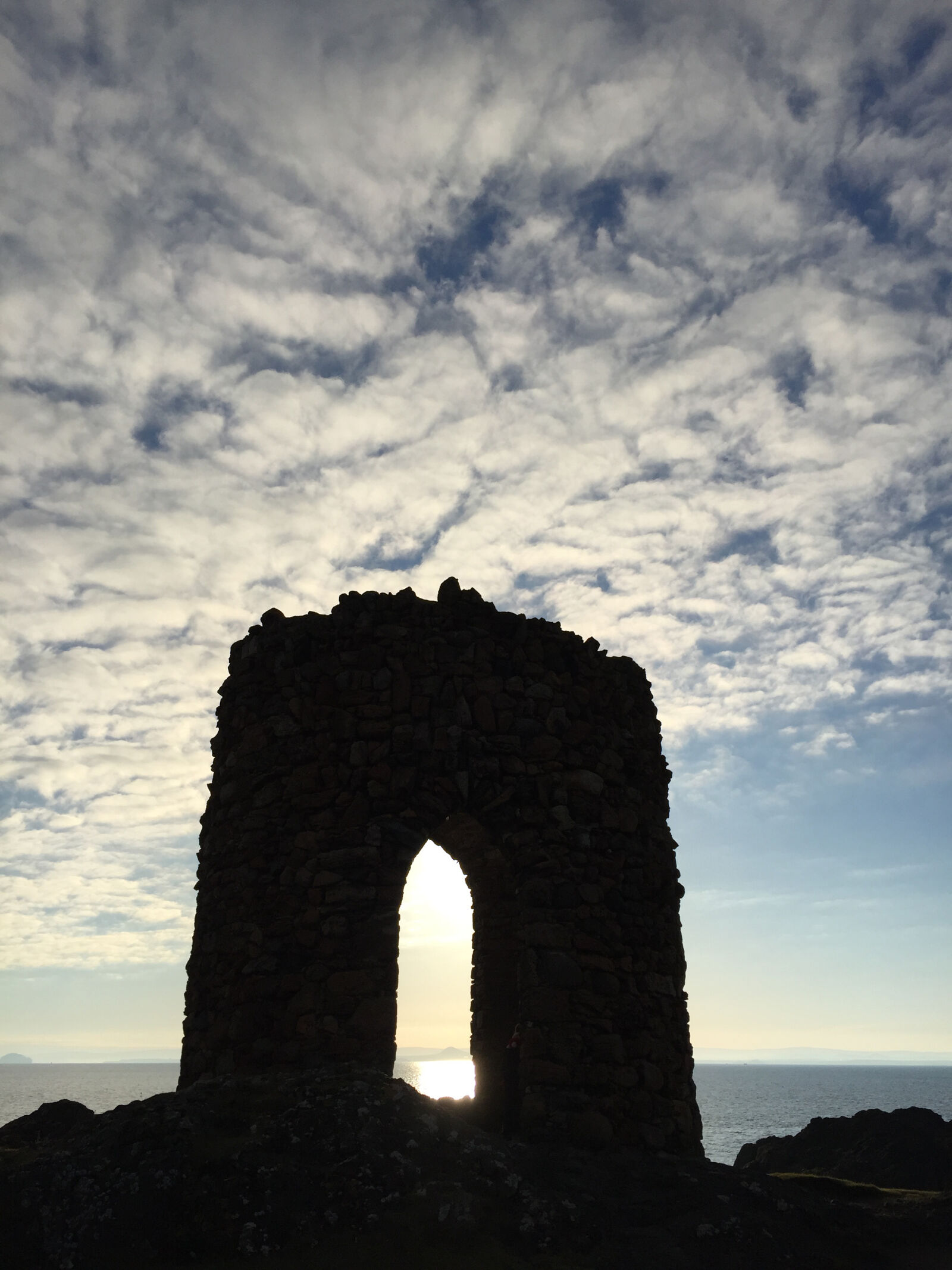 Apple iPhone 6 sample photo. Cloudy, sky, silhouette, sun photography