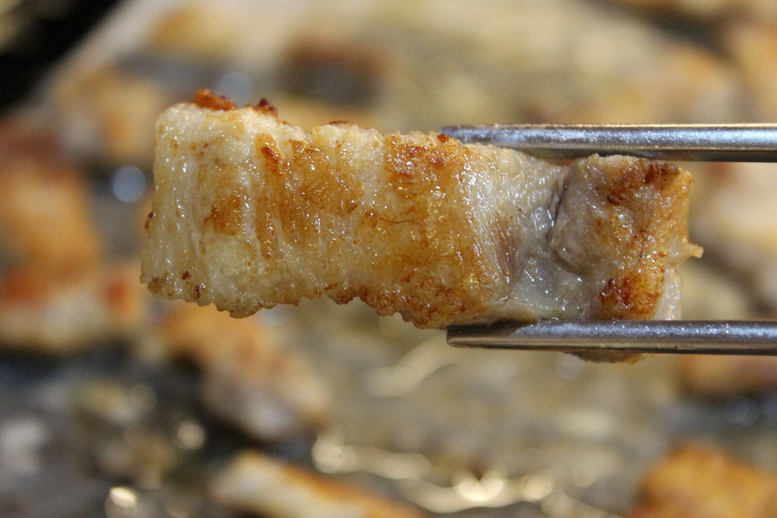Canon EF-S 18-55mm F3.5-5.6 IS sample photo. Korean, pork, meat photography