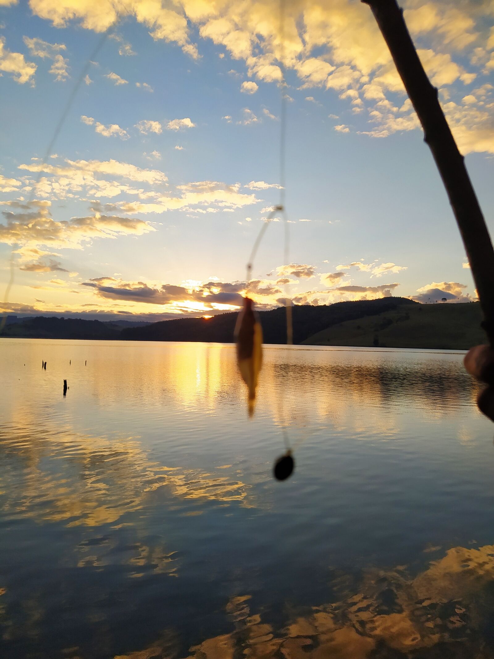 Xiaomi Redmi Note 8 sample photo. Lake, fishing, clouds photography