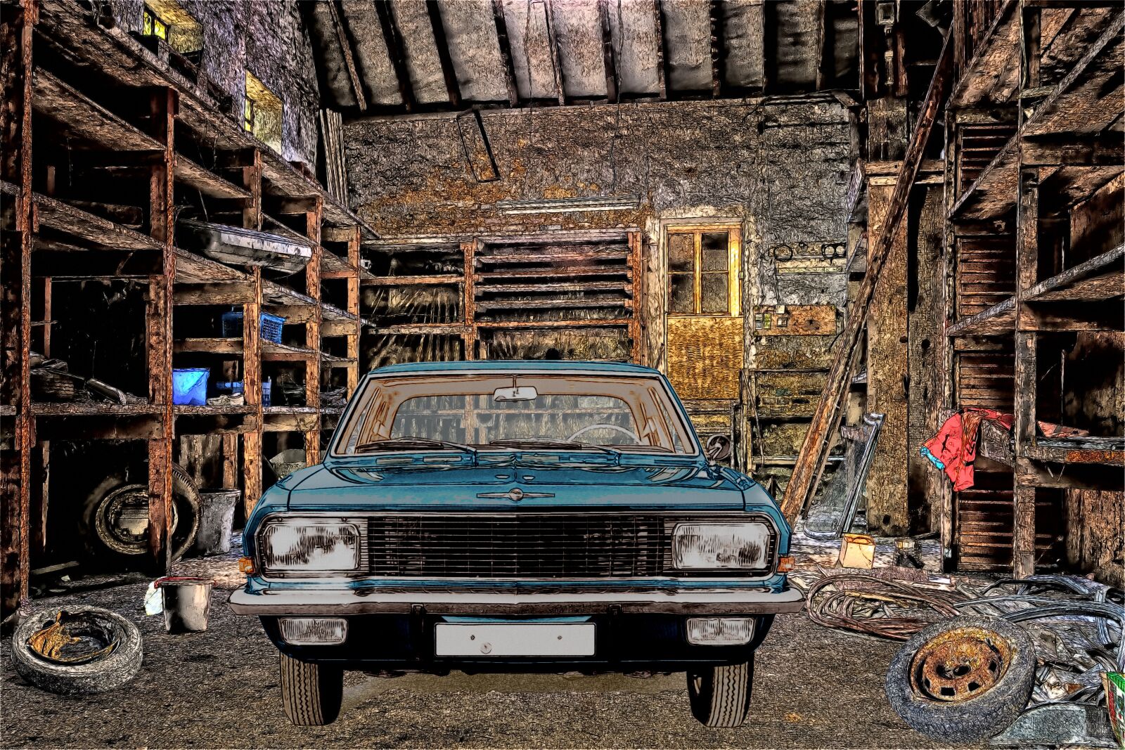 Nikon D3300 sample photo. Lost places, old workshop photography