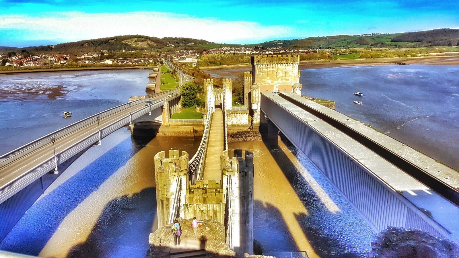 Samsung Galaxy S6 sample photo. Conway, conway castle, wales photography