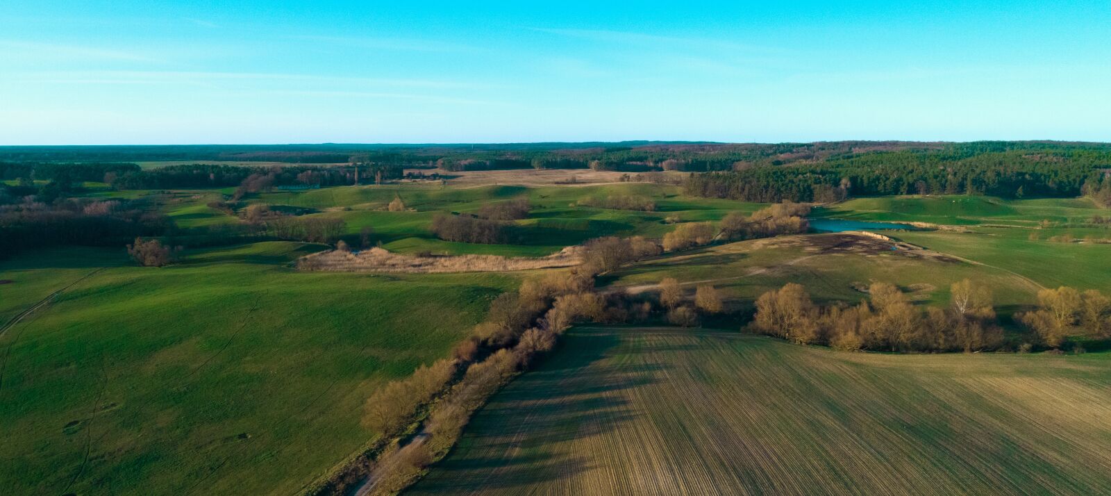 DJI FC6310 sample photo. Skyline, nature field, drone photography