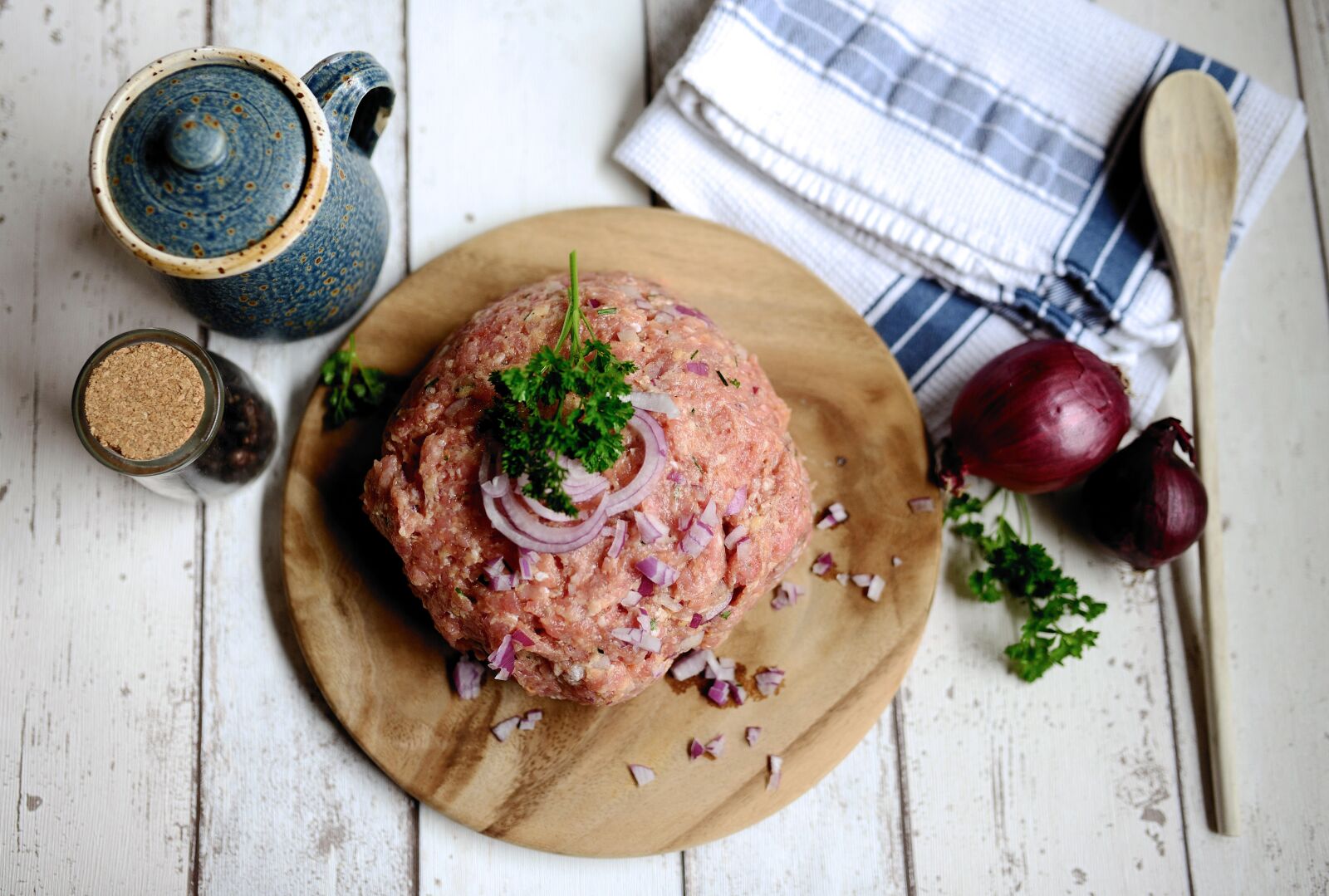 Nikon D610 sample photo. Minced meat, meat, meatloaf photography