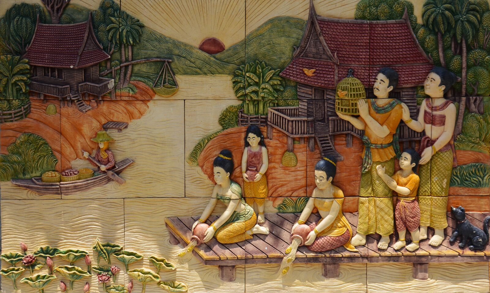 Nikon D5200 sample photo. Thailand, women, river photography