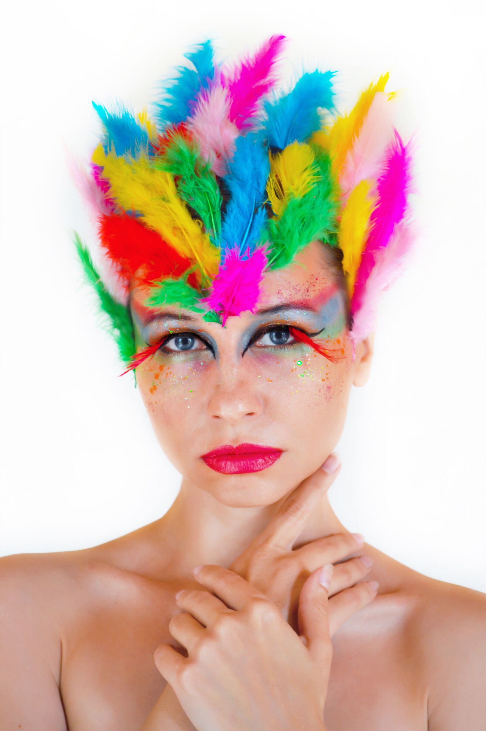 Nikon D3200 sample photo. Makeup, body painting, portrait photography