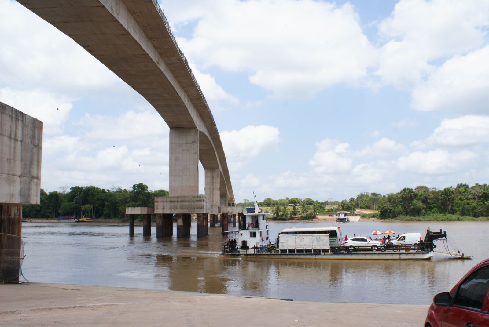 Sony Alpha DSLR-A300 sample photo. Amapá, ferry, trip photography