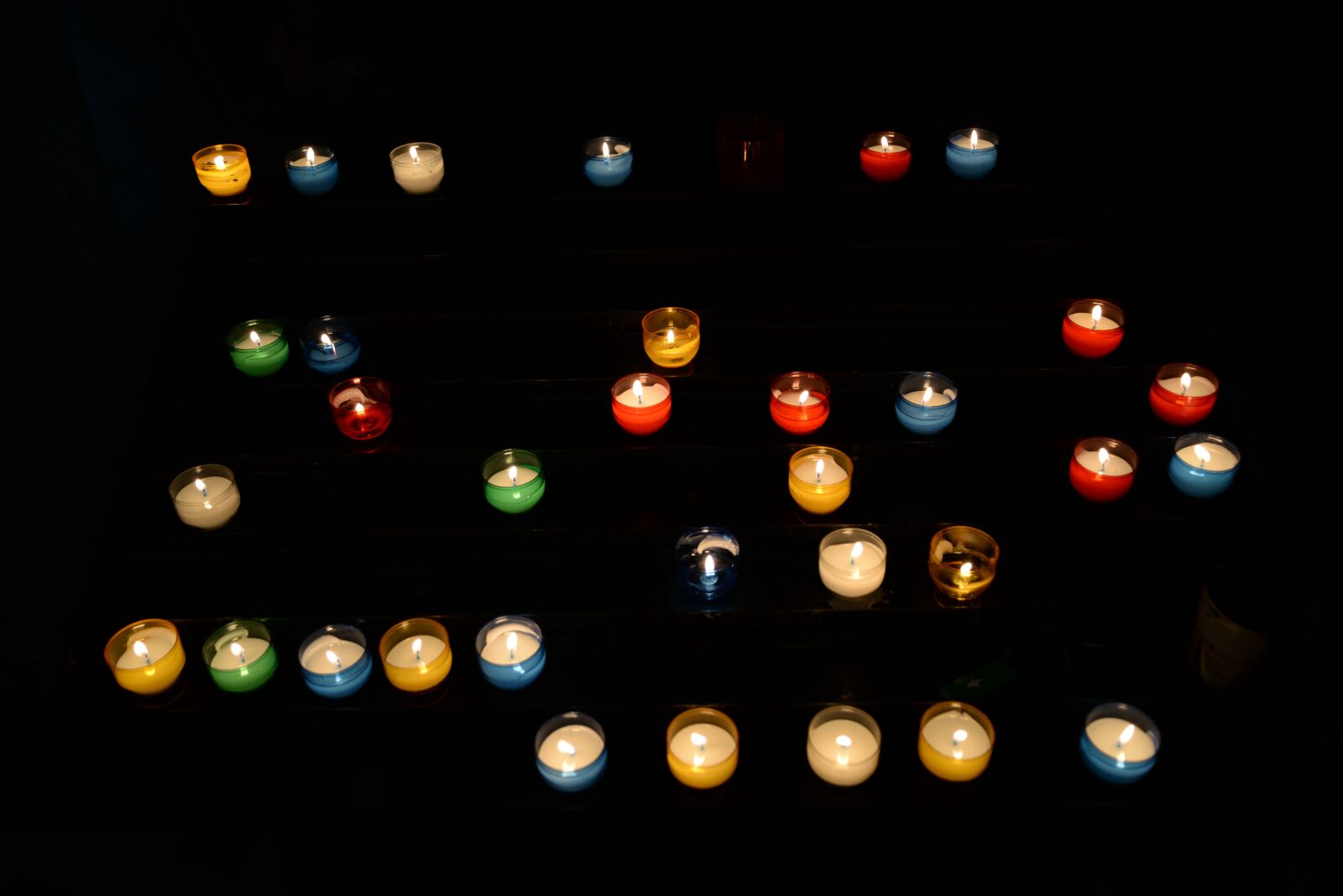 Nikon D610 sample photo. Candles, lit, church photography