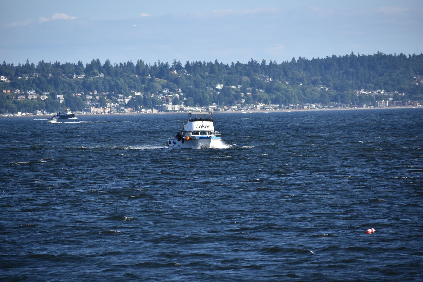 Nikon D3400 sample photo. Lake, boat, blue photography