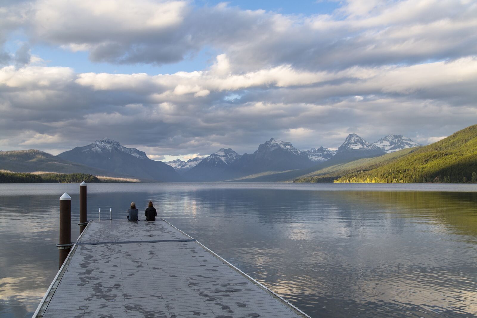Canon EF 24-105mm F4L IS USM sample photo. Lake mcdonald, dock, pier photography