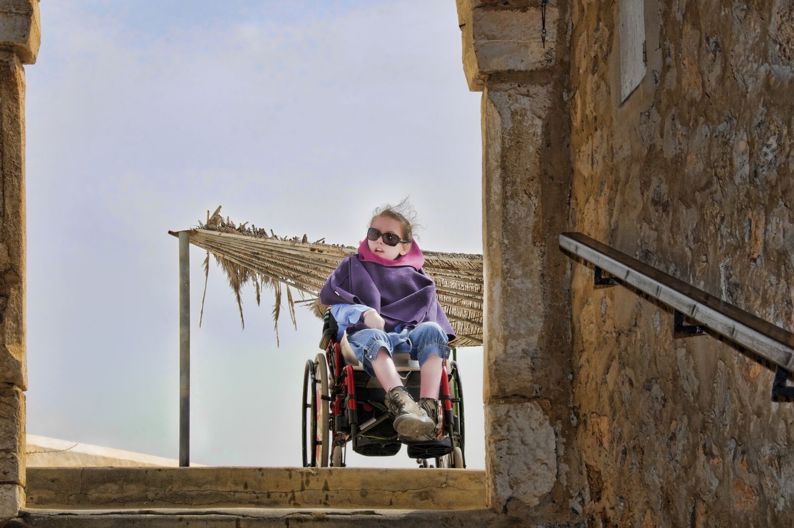 Nikon D90 sample photo. Woman, handicap, humans photography