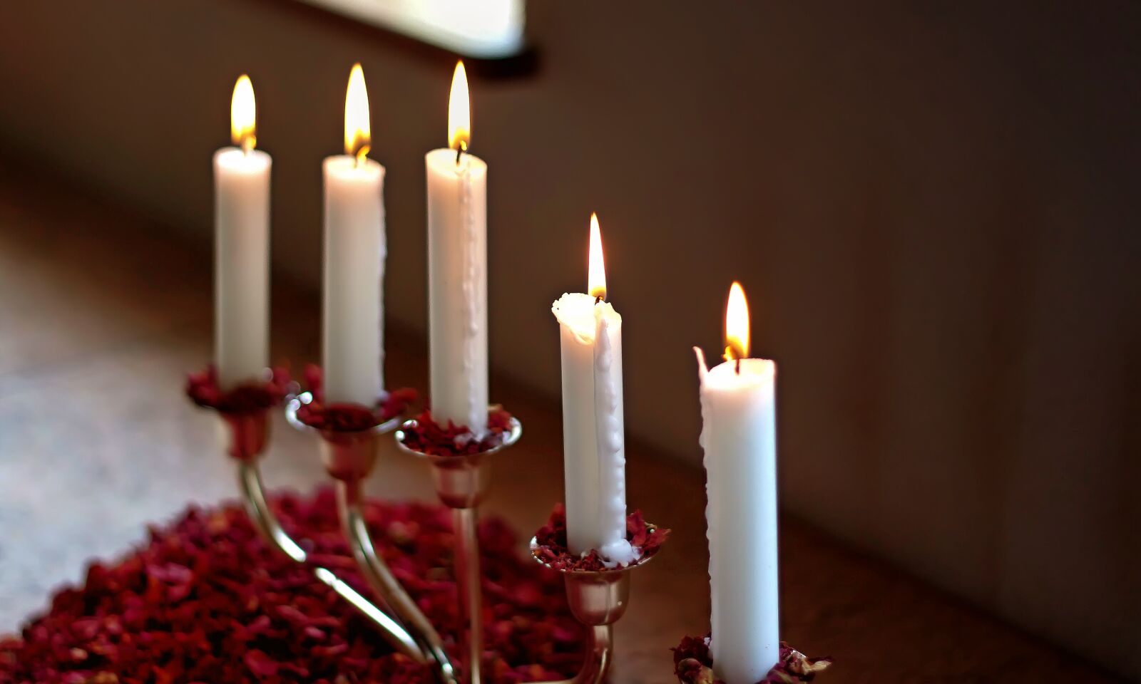 Canon EOS 50D + Canon EF 50mm F1.8 II sample photo. Candles, candlestick, flame photography