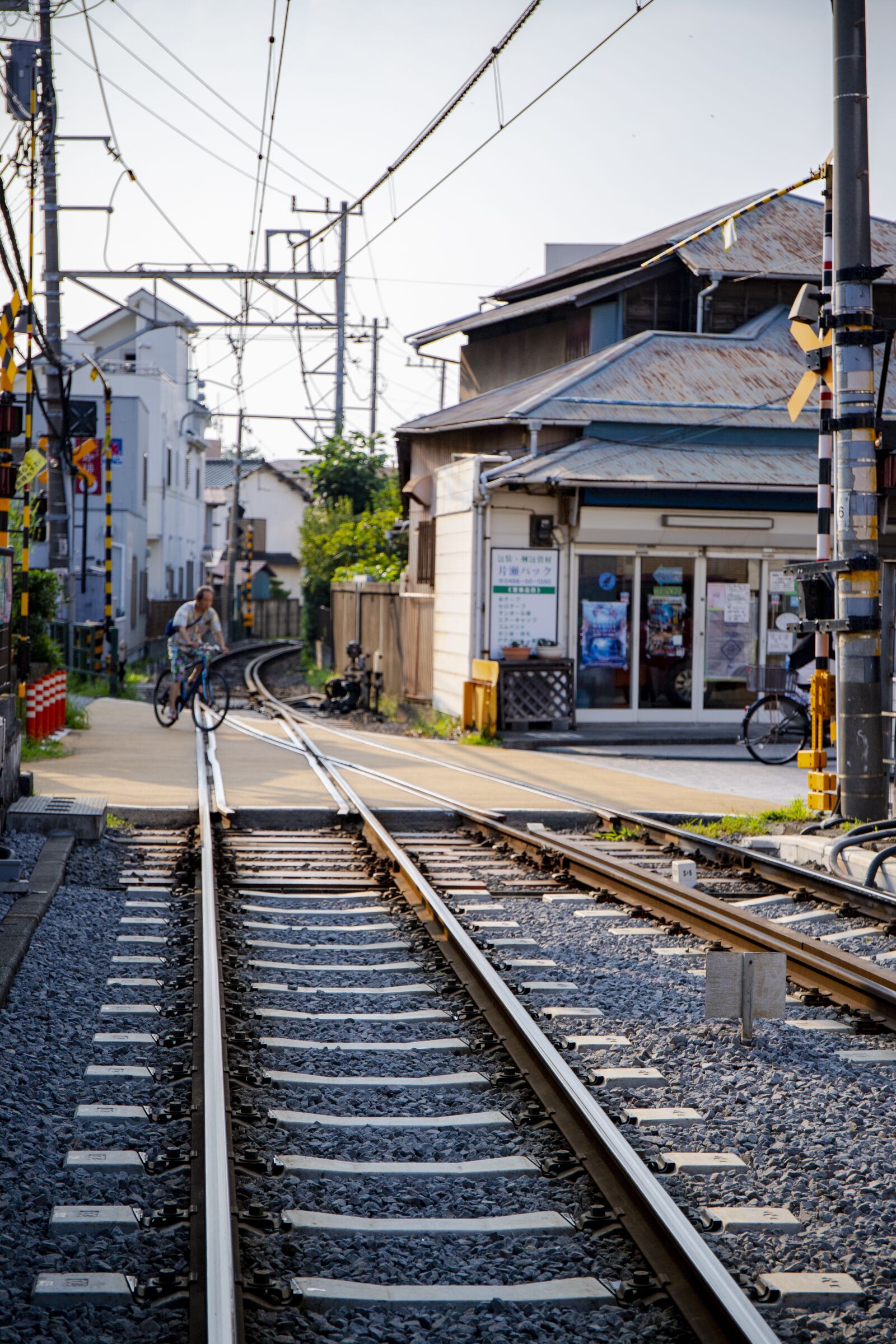 Canon EF 24-70mm F4L IS USM sample photo. Railway, japan, town photography
