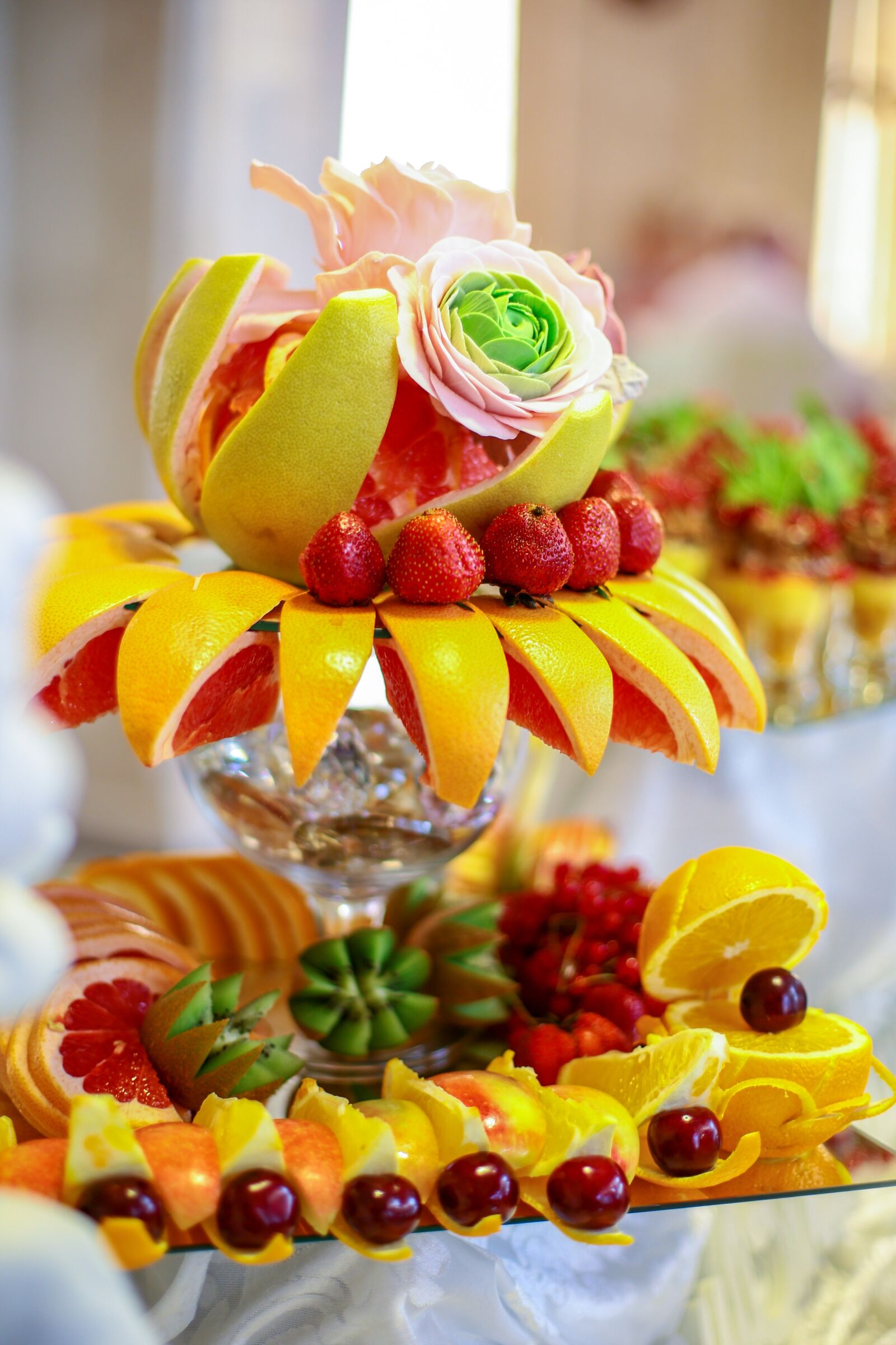 Canon EF 50mm F1.4 USM sample photo. Fruit, grapefruit, apple photography