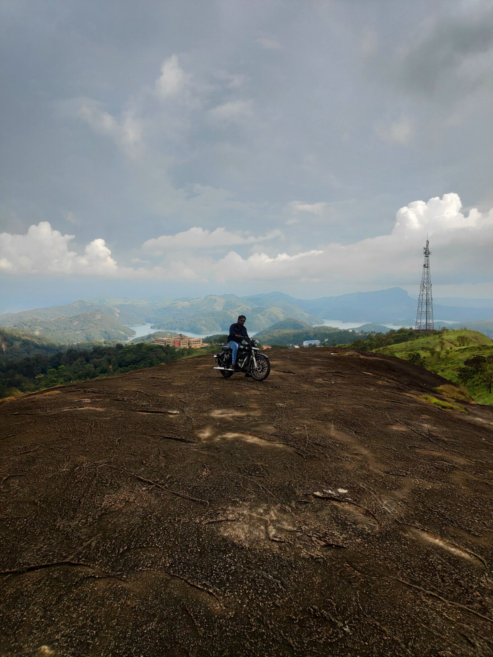 Xiaomi POCO F1 sample photo. Biker, solo, mountain photography