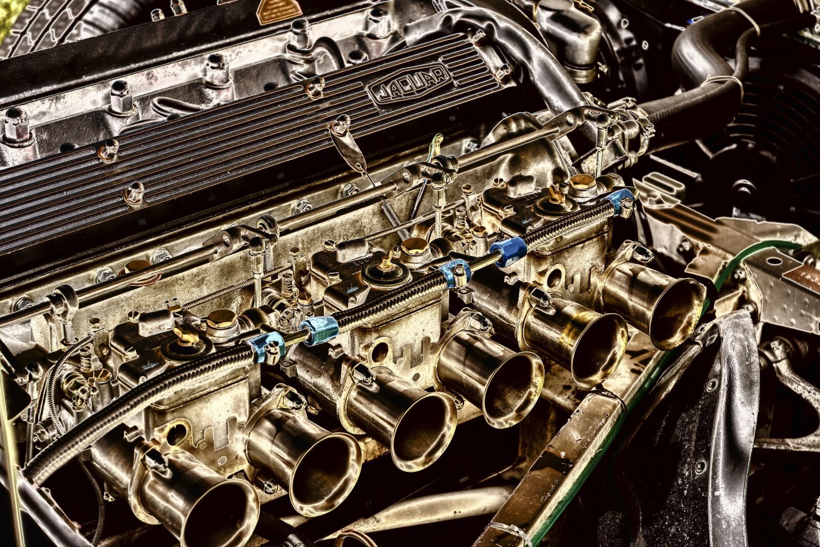 Nikon D7200 sample photo. Jaguar, etype, engine photography