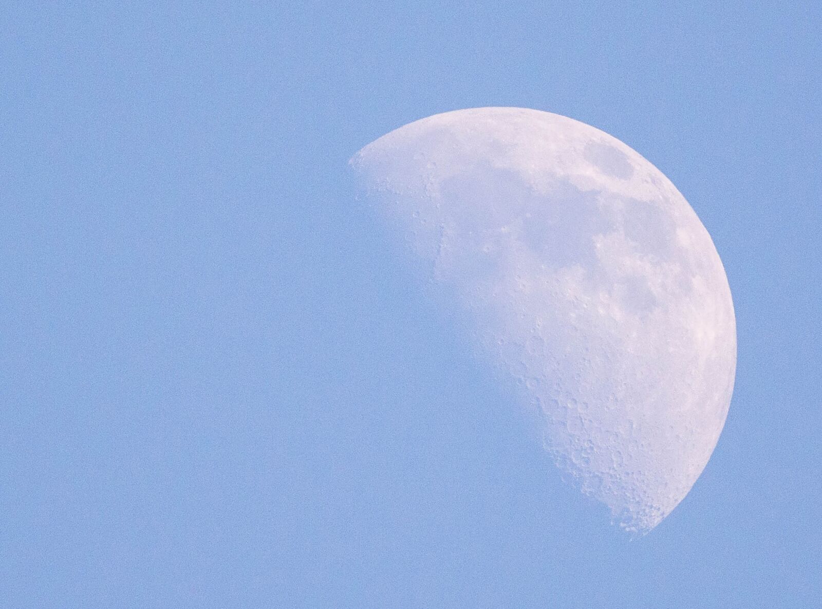 Nikon D7100 sample photo. Moon, daylight, first quarter photography