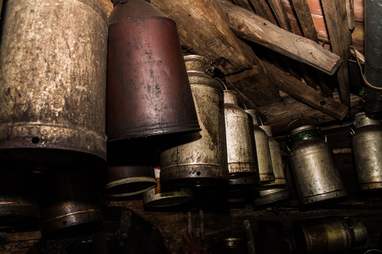 Nikon D5600 sample photo. Old, retro, milk can photography