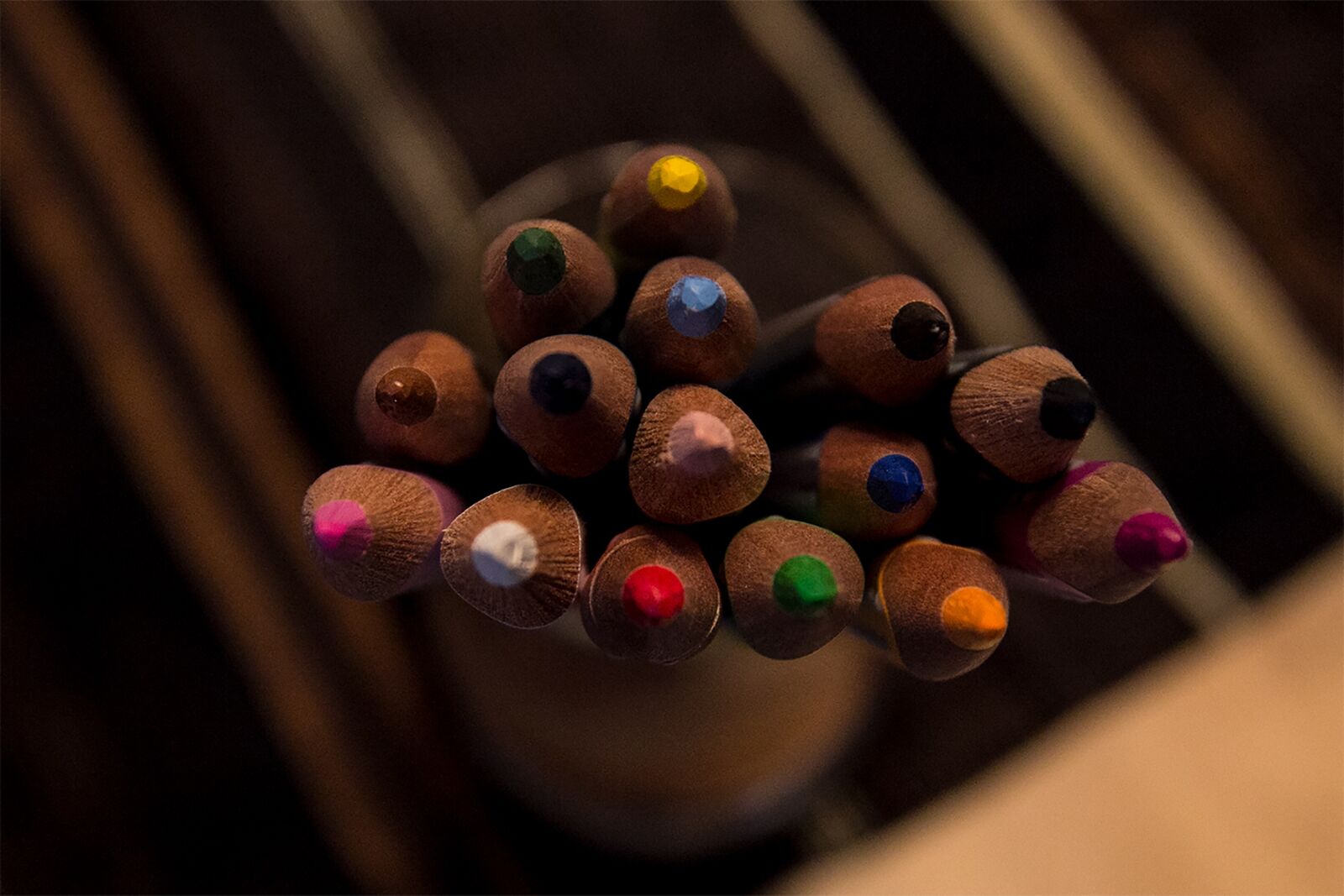 Canon EOS 60D sample photo. Colored pencil, wood, color photography