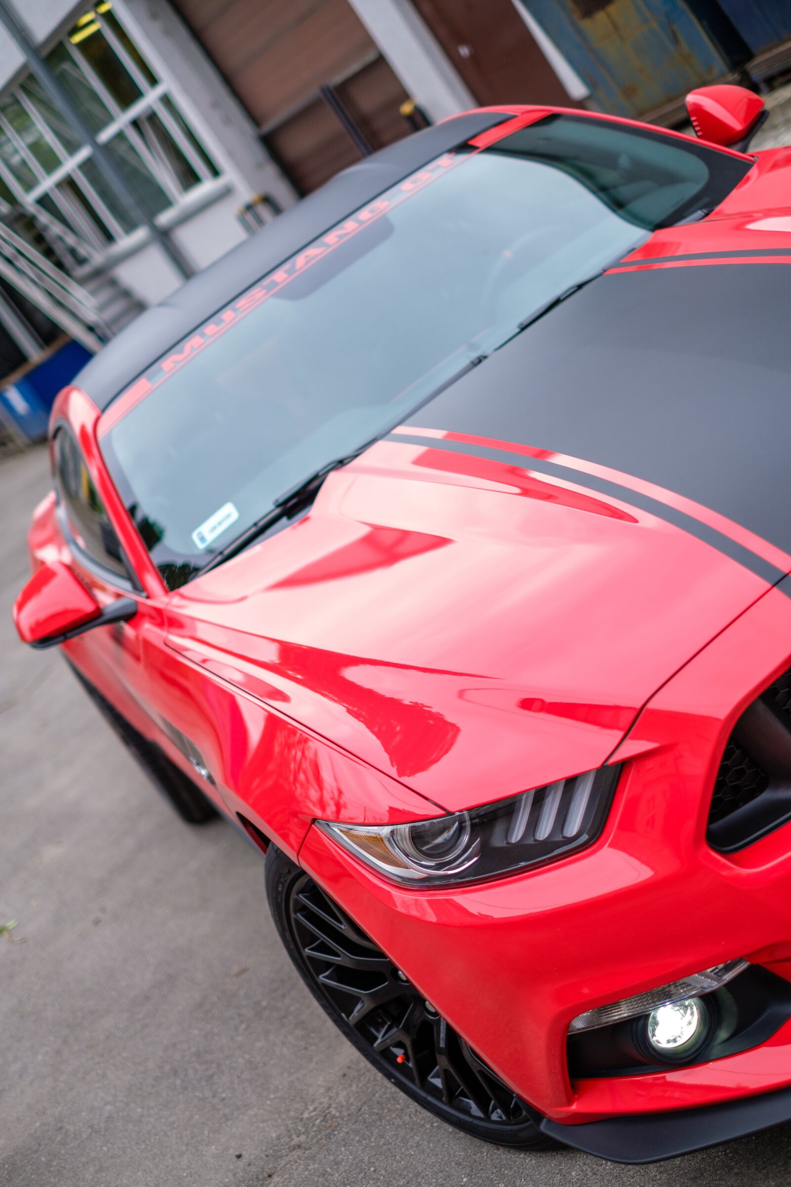 Fujifilm X-T2 + Fujifilm XF 35mm F1.4 R sample photo. Mustang, gt, red photography