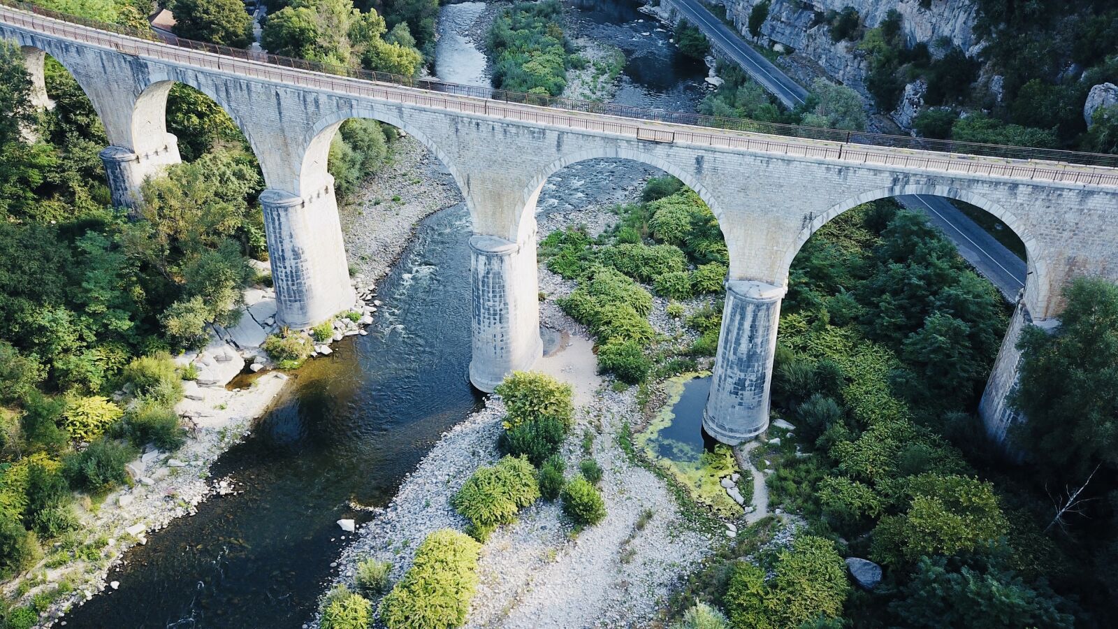 DJI FC220 sample photo. Brücke, france, fluss photography