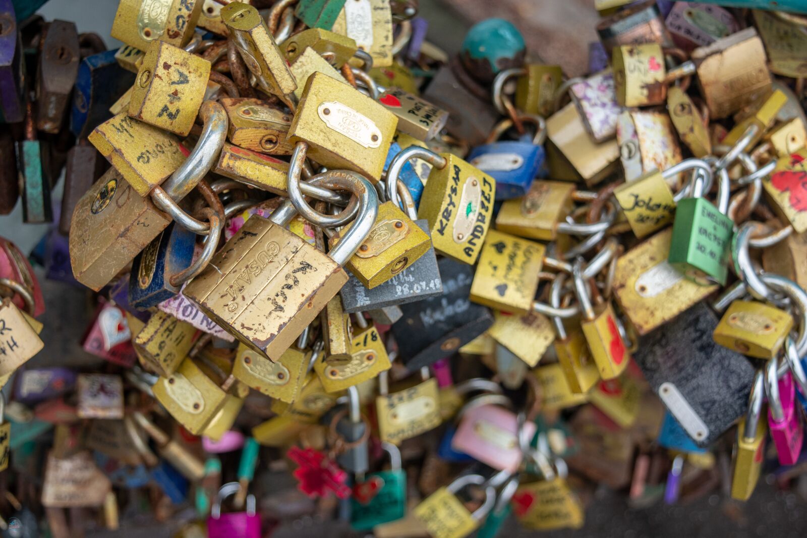 Nikon D7100 sample photo. Lock, love, padlock photography