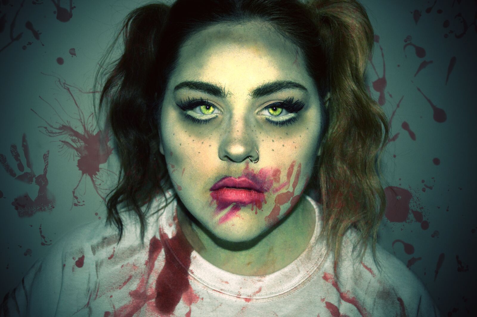 Nikon D3200 sample photo. Zombie, makeup, halloween photography