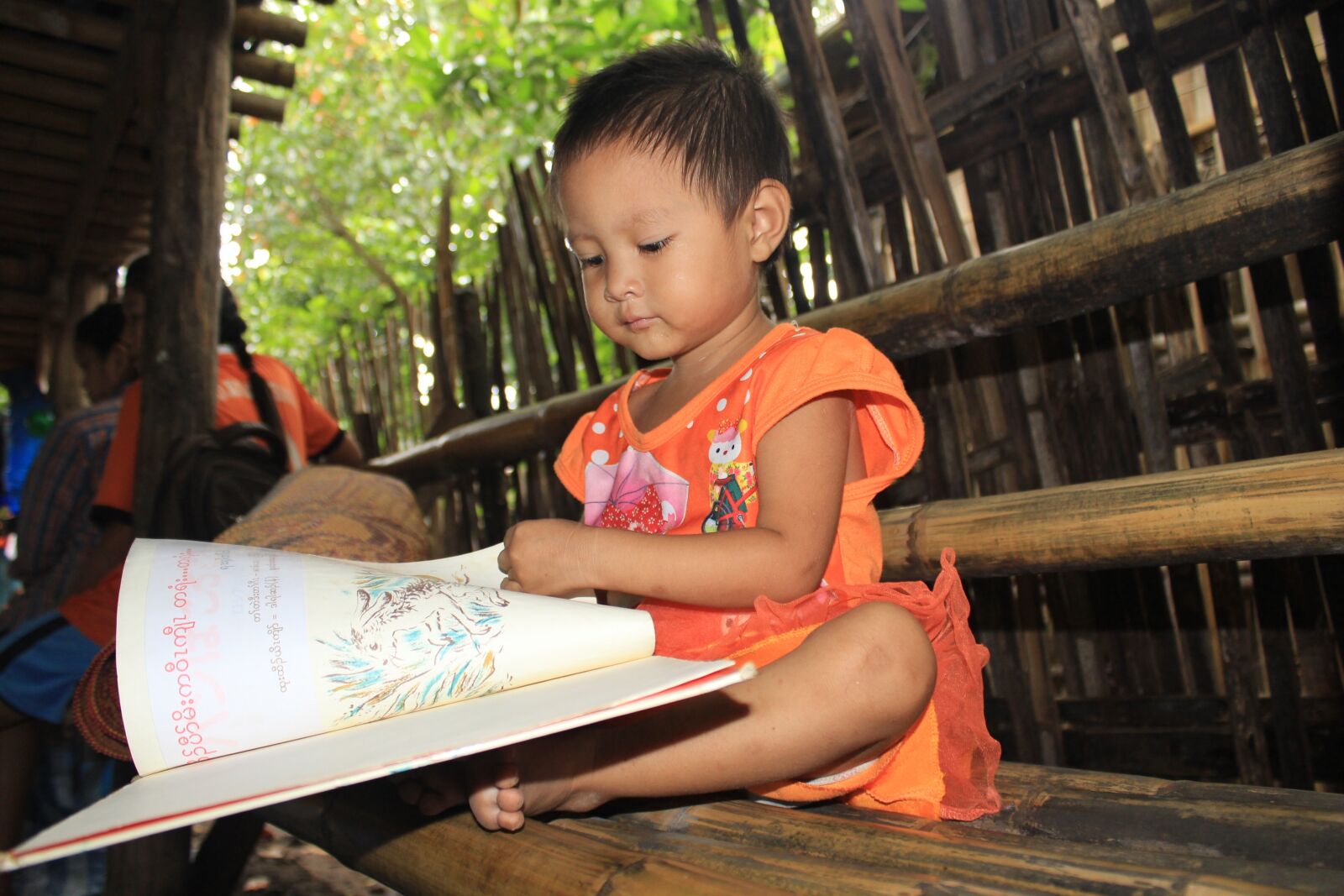 Canon EOS 600D (Rebel EOS T3i / EOS Kiss X5) sample photo. Kid, reading, book photography