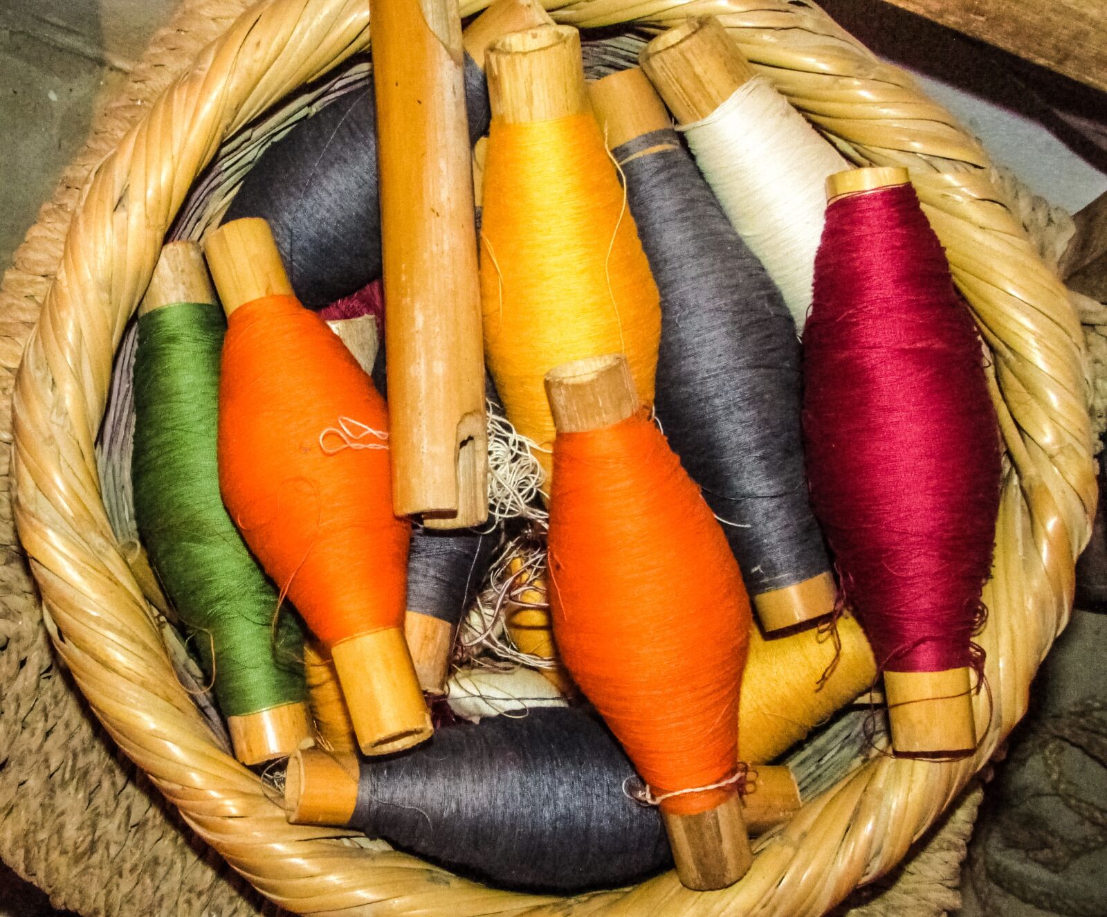 Canon PowerShot SX400 IS sample photo. Yarn, basket, colours photography