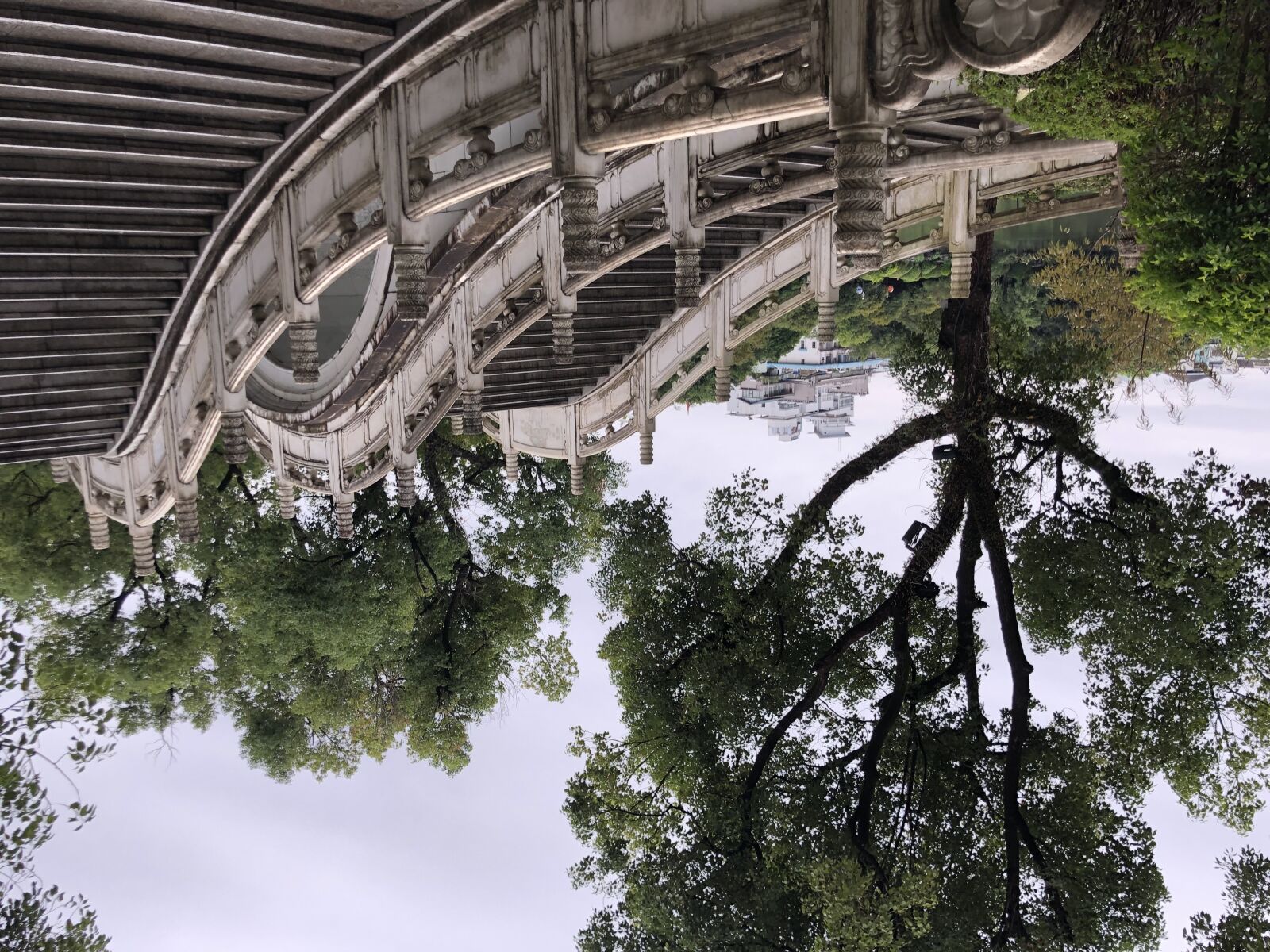 iPhone X back dual camera 4mm f/1.8 sample photo. Asia, china, staircase, stairs photography