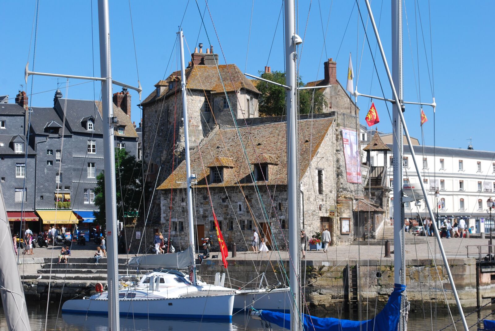 Nikon D60 sample photo. Boat, sailboat, honfleur photography