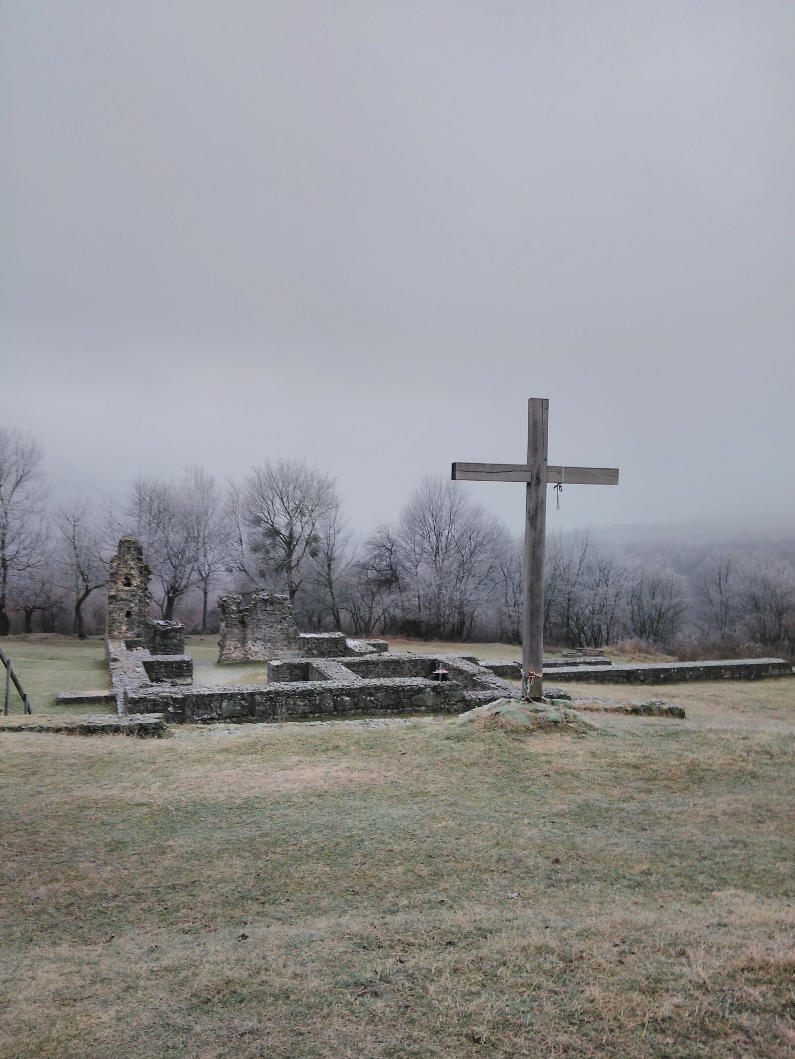QCOM-AA QCAM-AA sample photo. Monastery ruins, cross, christian photography