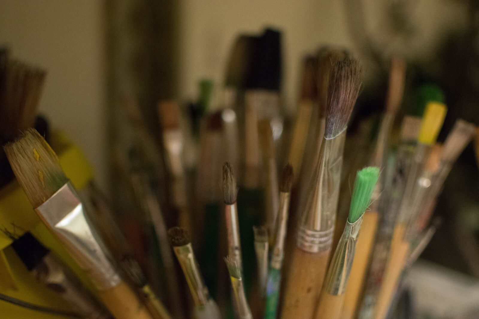 Nikon D3300 sample photo. Paintbrush, paint, artist photography