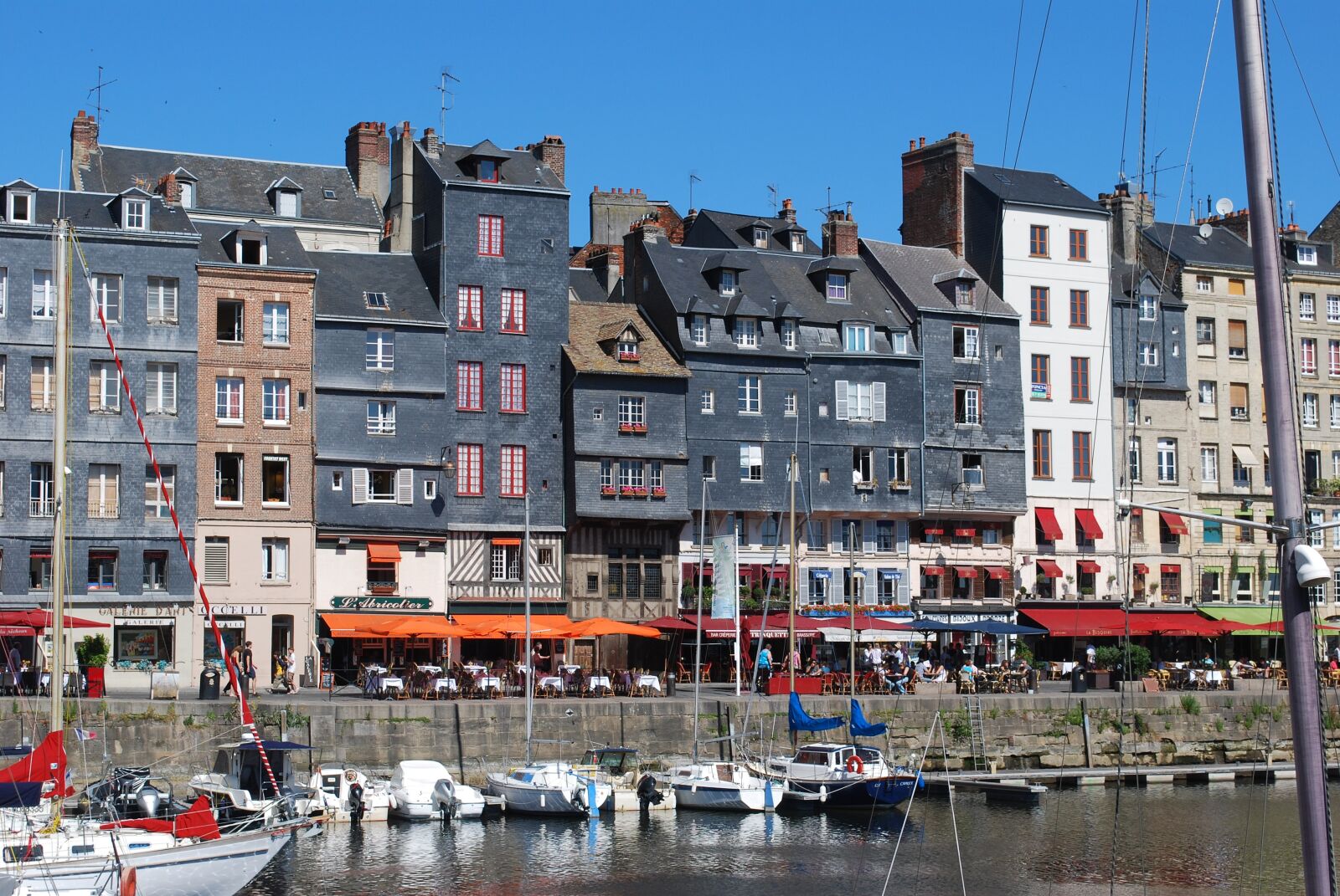Nikon D60 sample photo. Boat, honfleur, rope photography