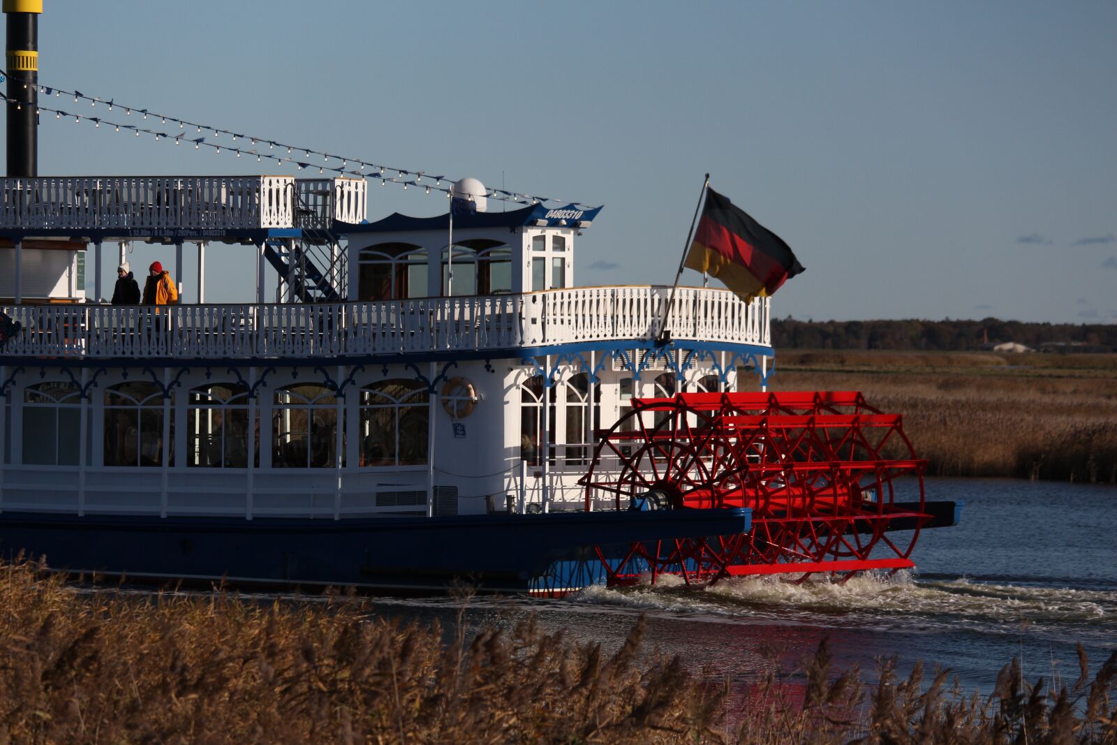 Canon EF-S 55-250mm F4-5.6 IS STM sample photo. Paddle steamer, zingst, mecklenburg photography