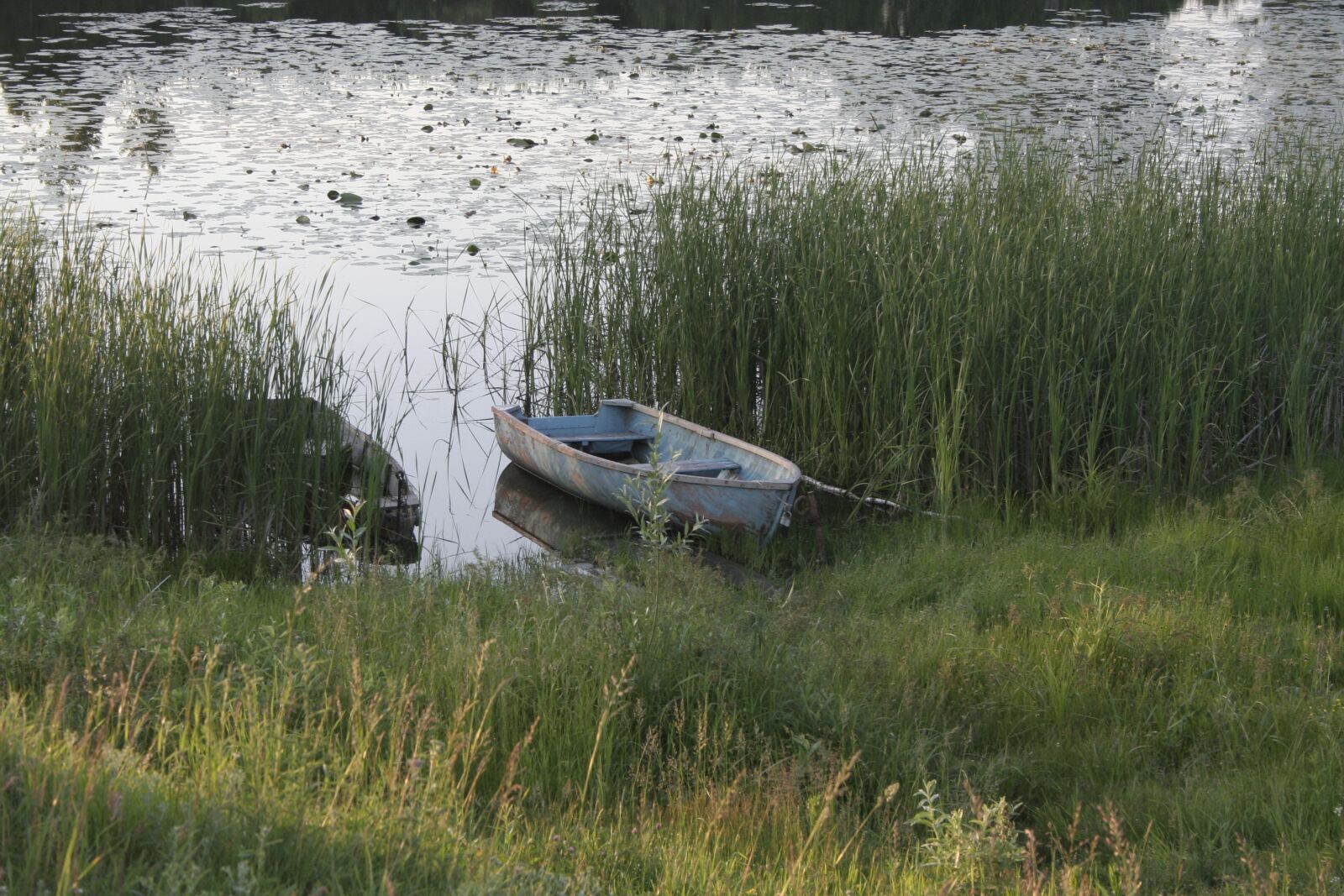 Canon EOS 350D (EOS Digital Rebel XT / EOS Kiss Digital N) sample photo. Lake, boat, summer photography