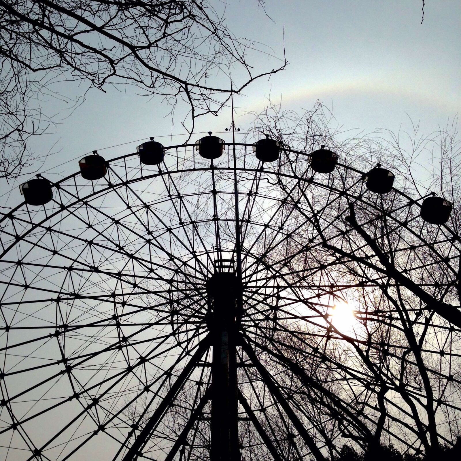 Apple iPhone 5 sample photo. The ferris wheel, sunset photography