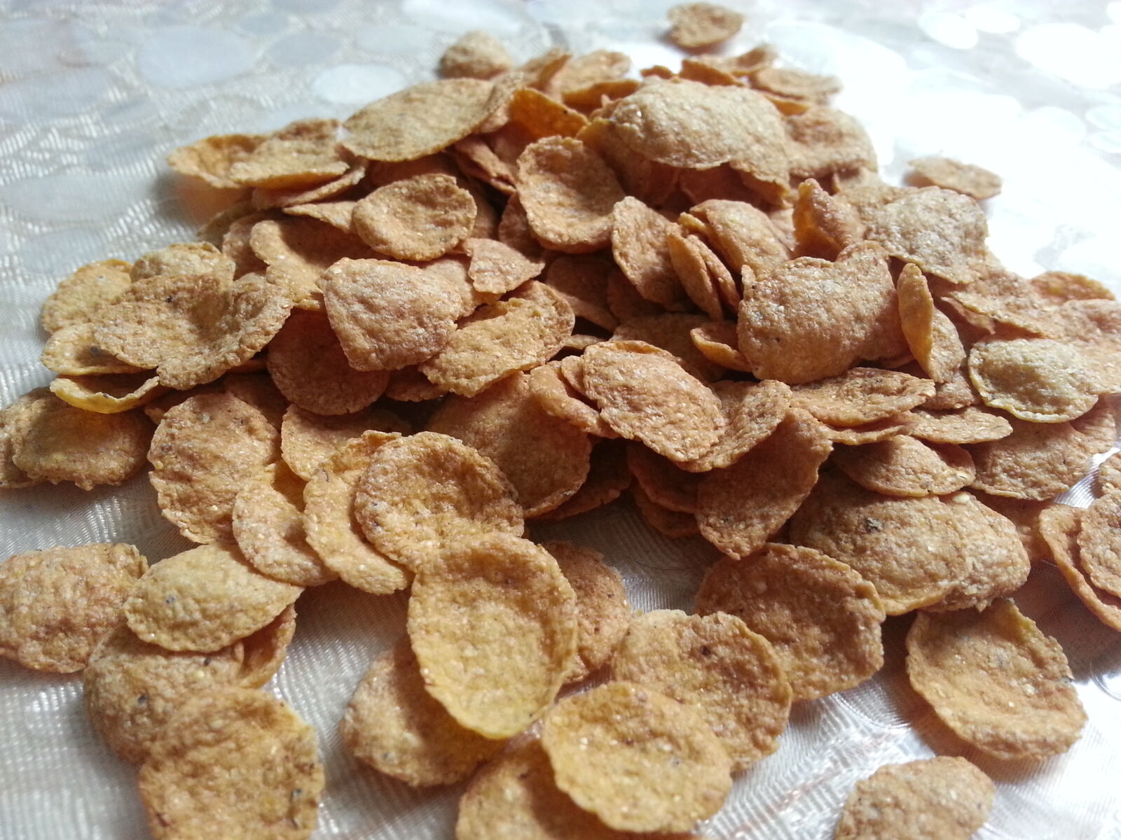 Samsung Galaxy Note2 sample photo. Cornflakes, food, light, orange photography