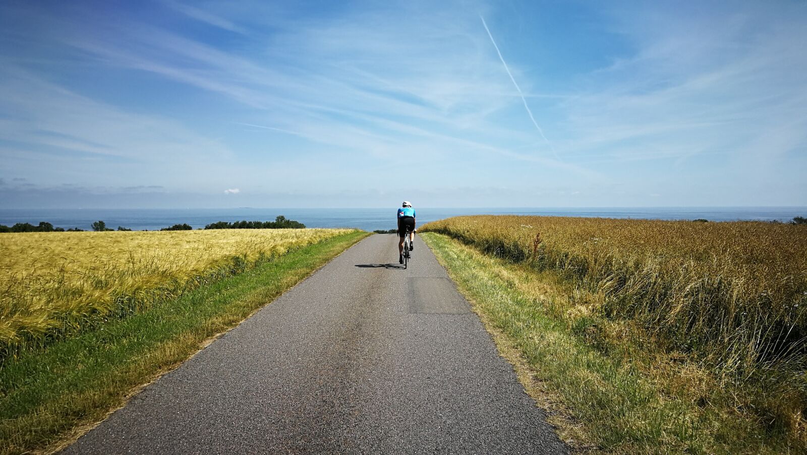 HUAWEI P10 sample photo. Cycling, field, road photography