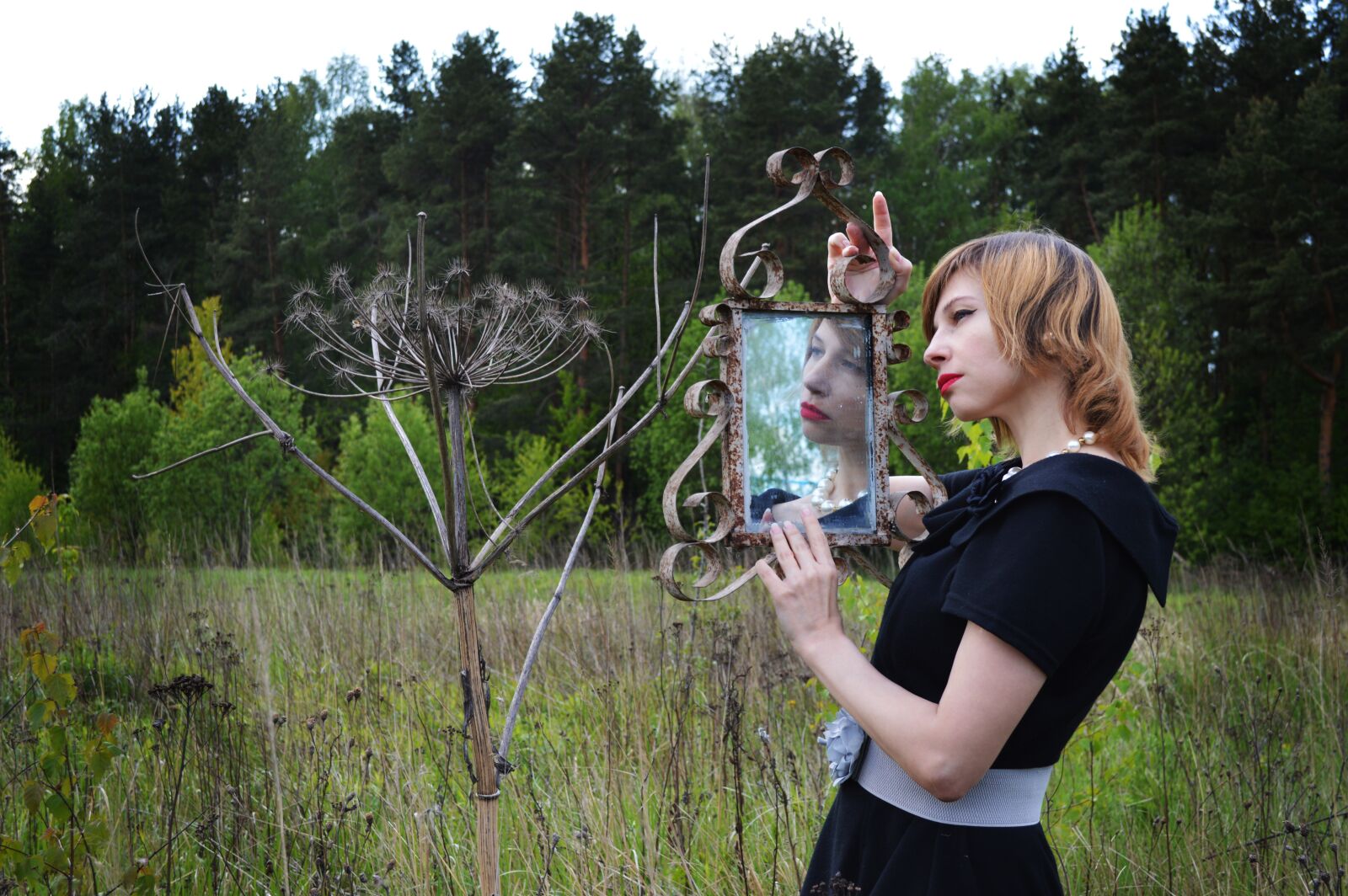 Nikon D3200 sample photo. Vintage, mirror, reflection photography