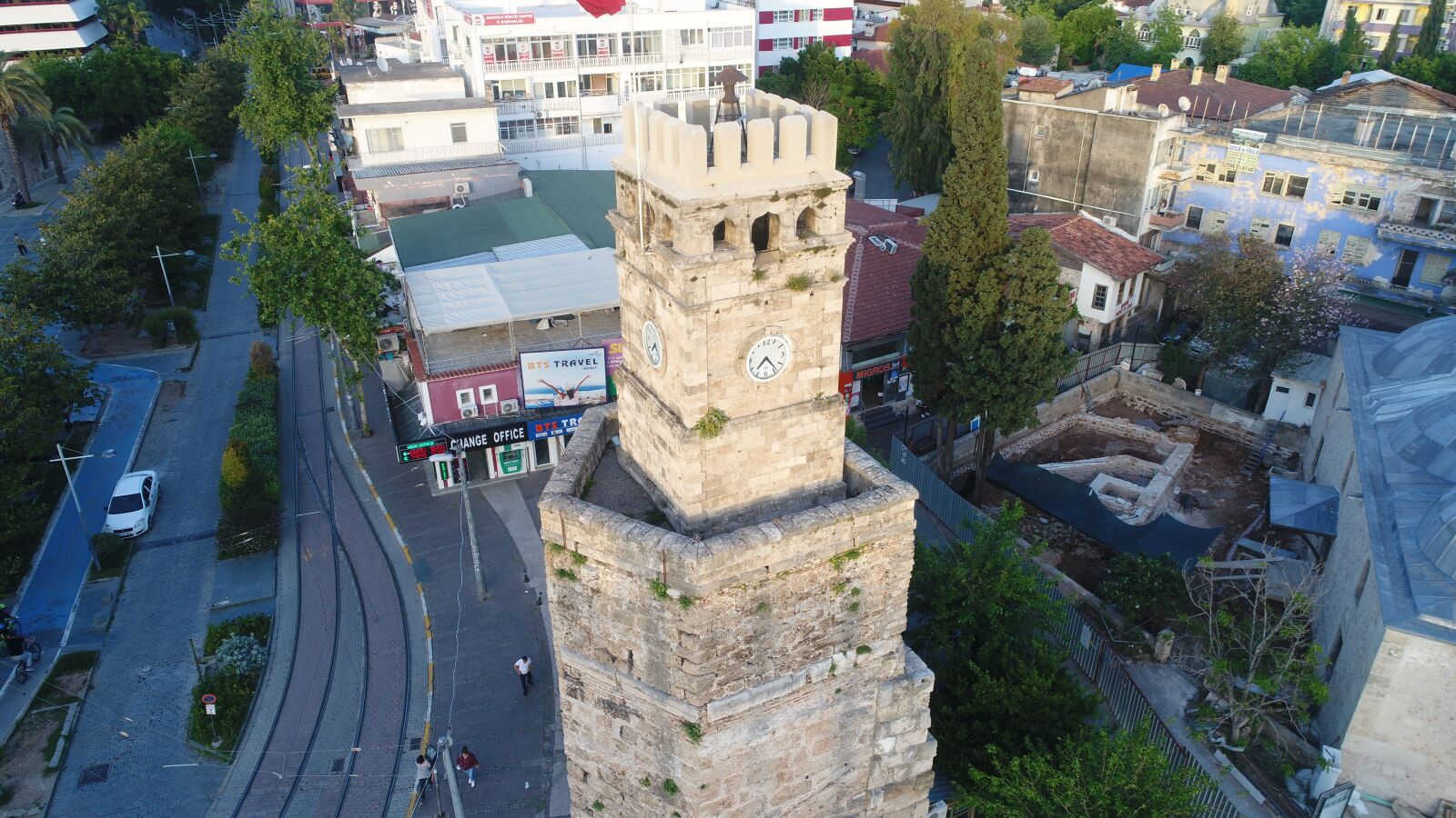 DJI FC6310 sample photo. Antalya kaleici, clock tower photography