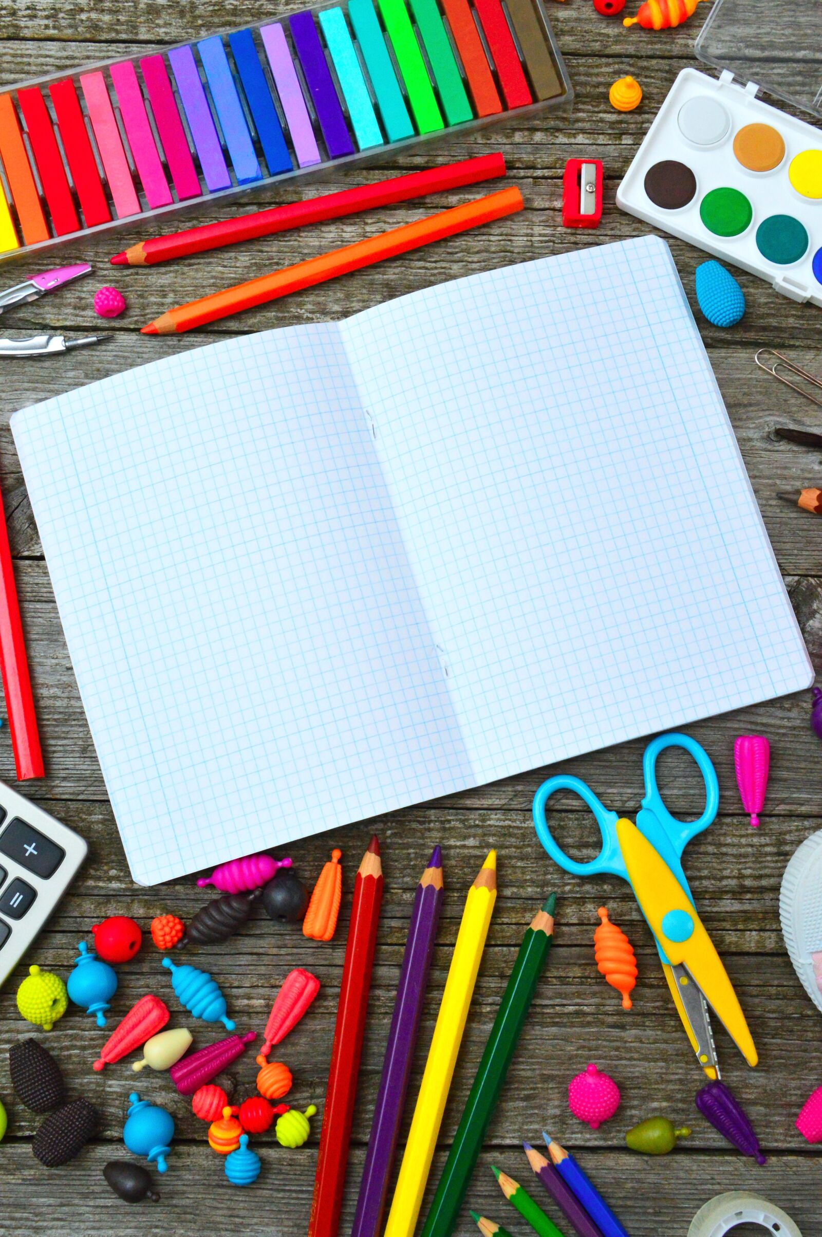 Nikon D3200 sample photo. School tools, color, crayon photography