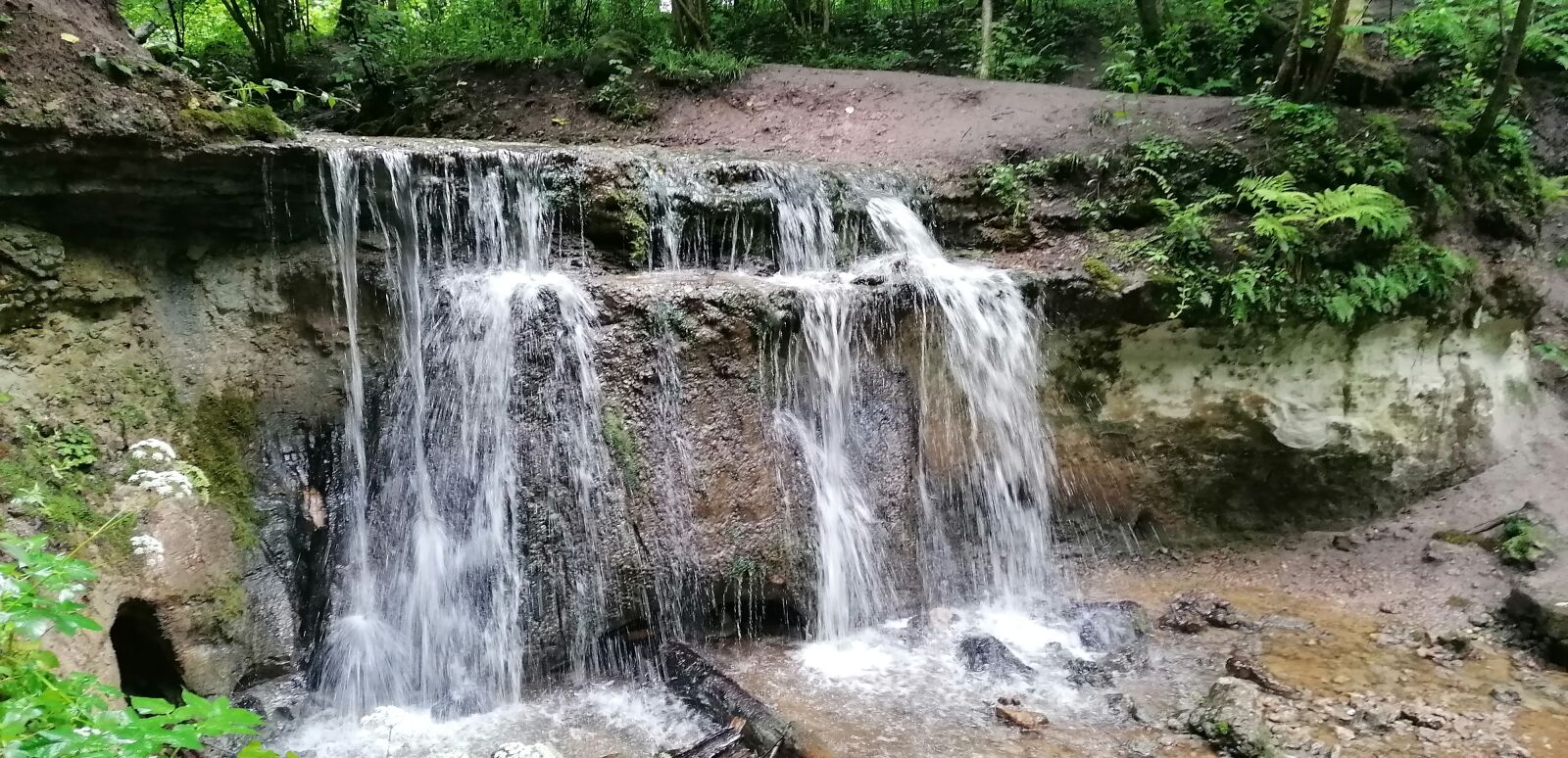 HUAWEI P30 LITE sample photo. Waterfall, water, green photography