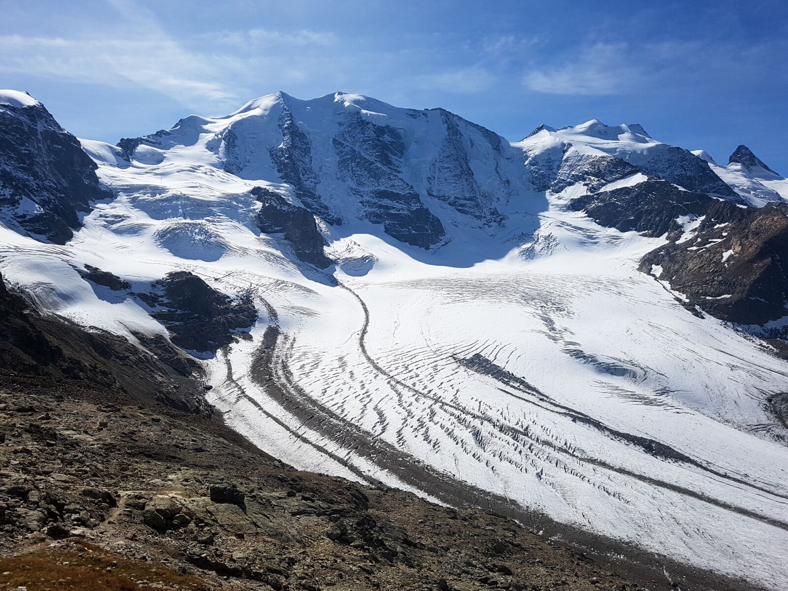 Samsung Galaxy S7 sample photo. Bernina, pers glacier, switzerland photography