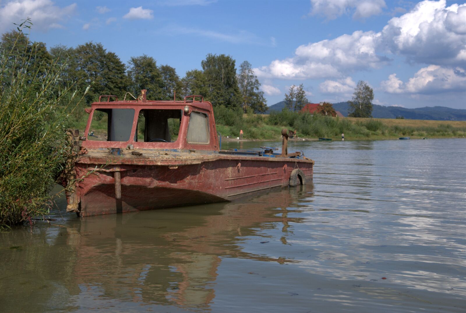 Sony Alpha DSLR-A300 sample photo. Lake, cutter, boat photography