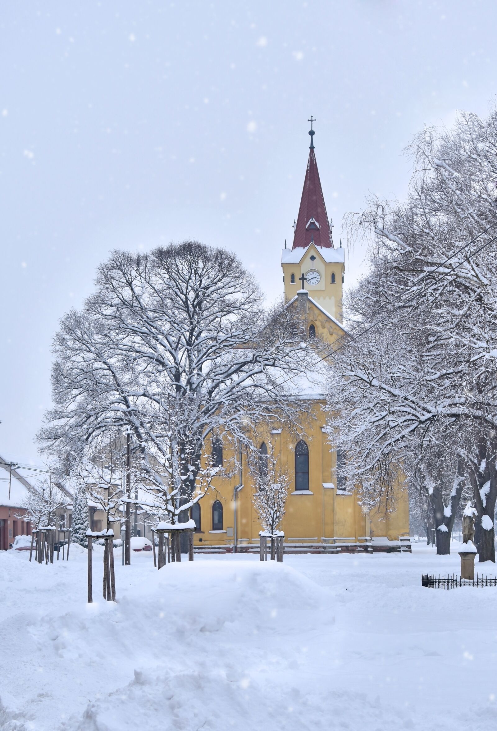 Nikon D7200 sample photo. White, winter, church photography