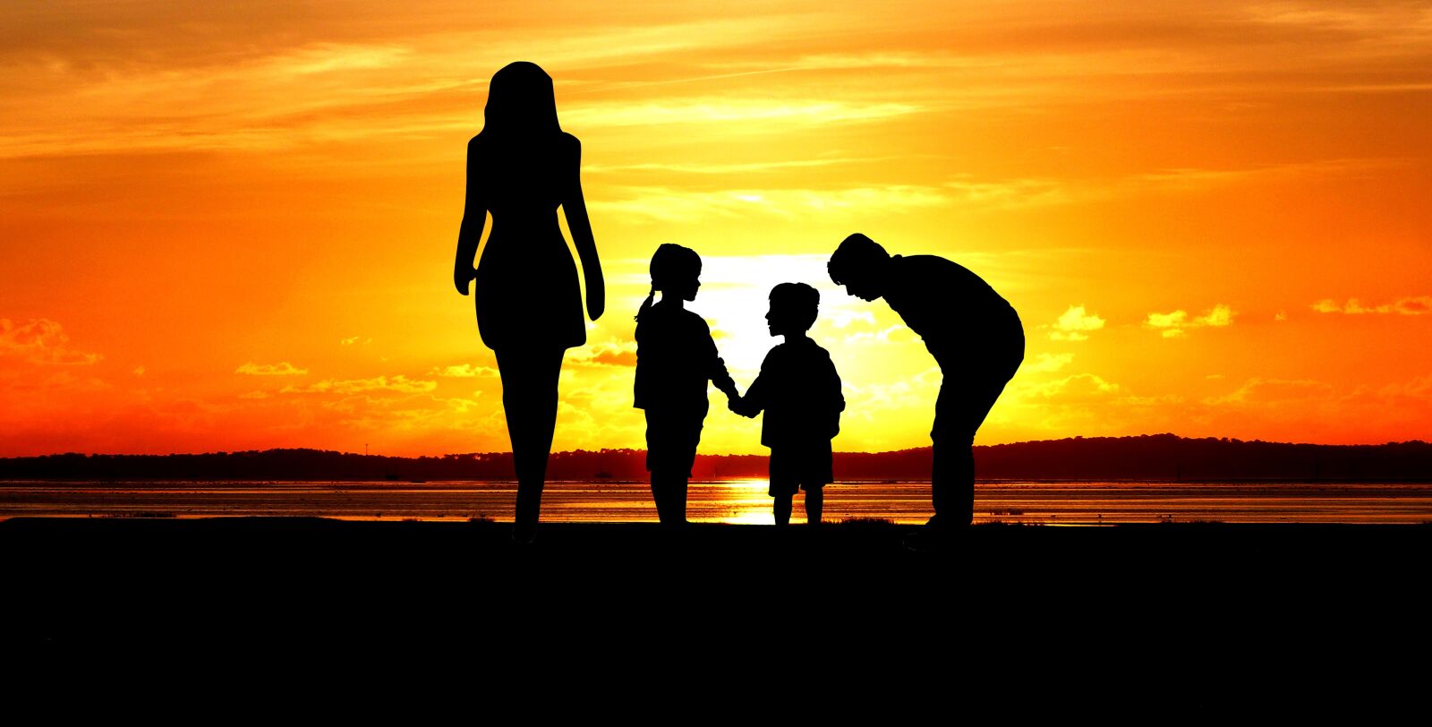 Panasonic Lumix DMC-FZ200 sample photo. Sunset, family, silhouette photography