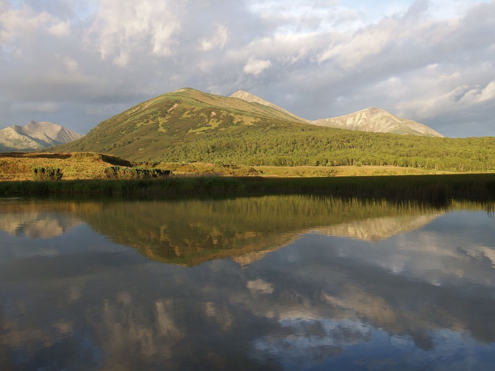 Fujifilm FinePix S1 sample photo. Lake, mountains, forest photography