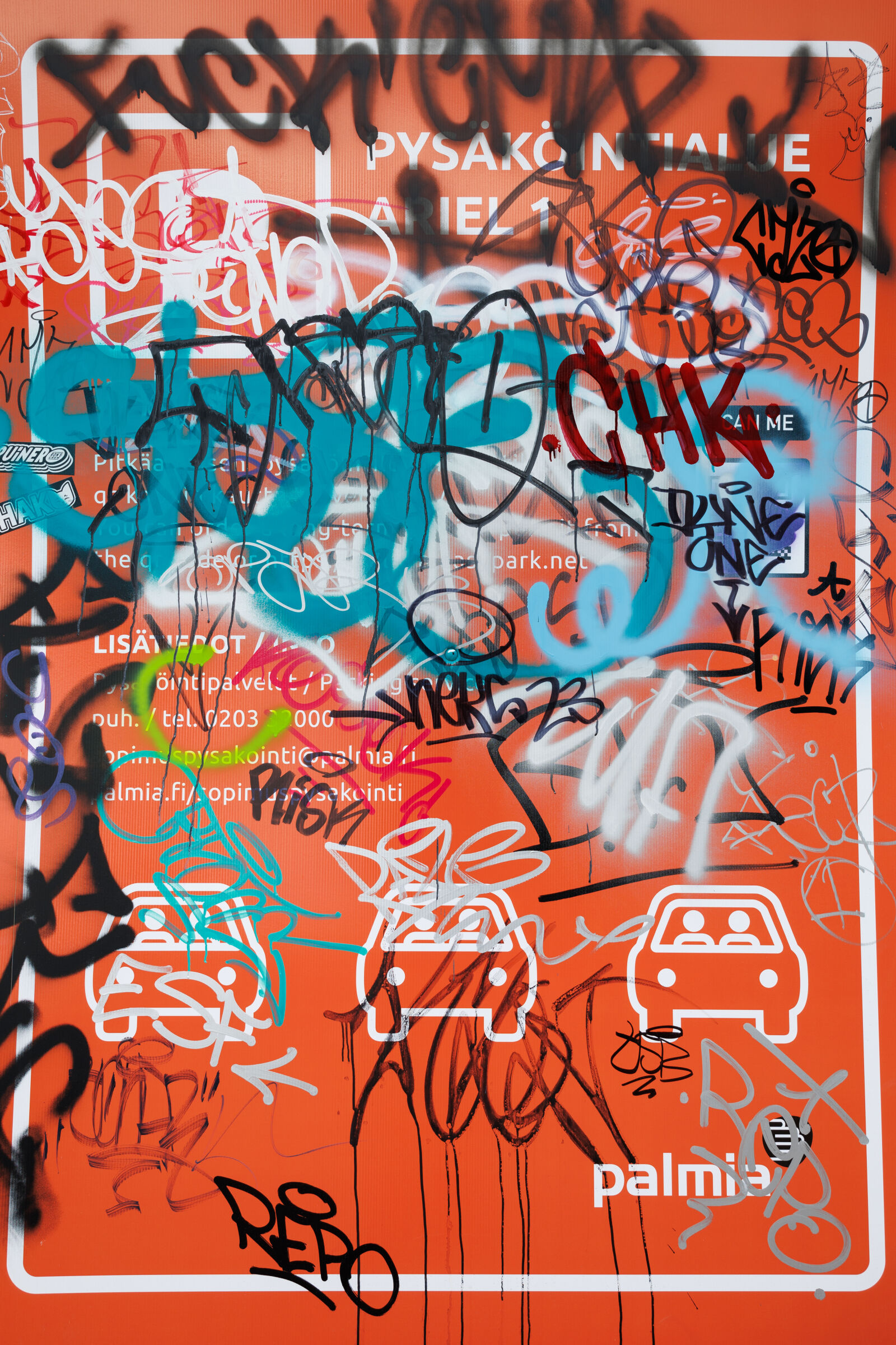 Canon RF 24-50mm F4.5-6.3 IS STM sample photo. The common parking graffiti photography